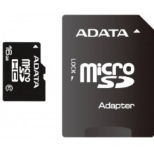 Флеш карта microSD 16GB A-DATA microSDHC Class 10 (SD адаптер) арт.:AUSDH16GCL10-RA1