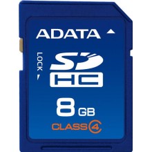 Флеш карта SD 8GB A-DATA SDHC Class 4 арт.:ASDH8GCL4-R
