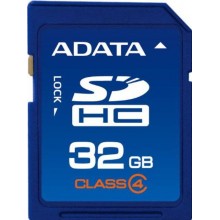 Флеш карта SD 32GB A-DATA SDHC Class 4 арт.:ASDH32GCL4-R