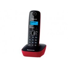 Р/телефон Panasonic KX-TG1611RUR (черный/красный)