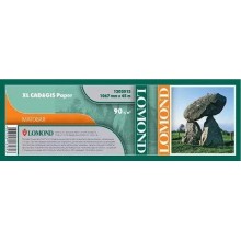 Бумага LOMOND для САПР и ГИС, матовая 1067мм х 45м 90 г/м2 втулка 2