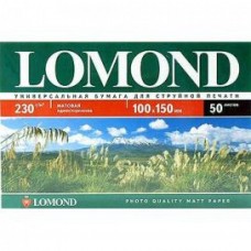 Фотобумага LOMOND Односторонняя Матовая, 230г/м2, A6 (10X15см)/500л. для струйной печати (технол.уп). арт.:0102084