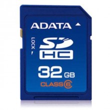 Флеш карта SD 32GB A-DATA SDHC Class 6 арт.:ASDH32GCL6-R