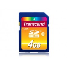 Флеш карта SD 4GB Transcend SDHC Class 10 арт.:TS4GSDHC10