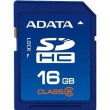 Флеш карта SD 16GB A-DATA SDHC Class 6 арт.:ASDH16GCL6-R