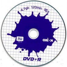 Oxion Диск DVD+R Оxion 4.7 Gb, 16x, Bulk (100), 