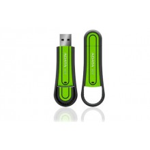 Флеш накопитель 8GB A-DATA S007, USB 2.0, резиновый, Зеленый (Read speed 200X) арт.:AS007-8G-RGN