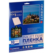 Пленка LOMOND cамоклеящаяся для стр. печати, белая, матовая, неделенная, А4, 25л арт.:2720003