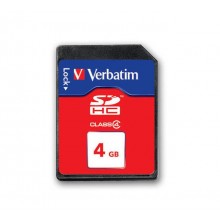 Флеш карта SD 4GB Verbatim SDHC Class 4 арт.:44016