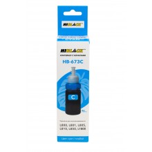 Контейнер с чернилами Hi-Black (HB-673C) для Epson L800/L801/L810/L850, C13T67324A, C, 70ml арт.:153020290
