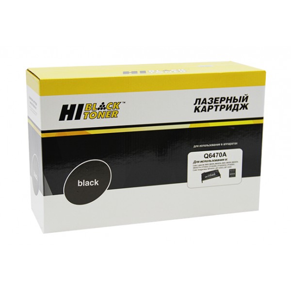 Картридж Hi-Black (HB-Q6470A) для HP CLJ 3600/3800/CP3505 Универс., Восстанов., Bk, 6K арт.:2011039010