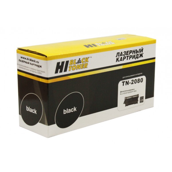 Тонер-картридж Hi-Black (HB-TN-2080) для Brother HL-2130/DCP7055, 1,2K арт.:984002208