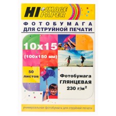 Фотобумага Hi-Image Paper глянцевая односторонняя, 10x15 см, 230 г/м2, 50 л. арт.:A21020U