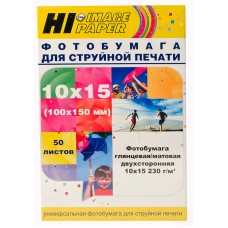 Фотобумага Hi-Image Paper глянцевая/матовая двусторонняя, 10x15 см, 230 г/м2, 50 л. арт.:A21172