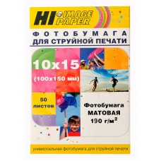 Фотобумага Hi-Image Paper матовая односторонняя, 10x15 см, 190 г/м2, 50 л. арт.:A211790