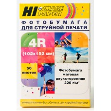 Фотобумага Hi-Image Paper матовая двусторонняя, 102x152 мм, 220 г/м2, 50 л. арт.:A211795