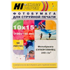 Фотобумага Hi-Image Paper суперглянцевая односторонняя, 10x15 см, 240 г/м2, 50 л. арт.:A21210U